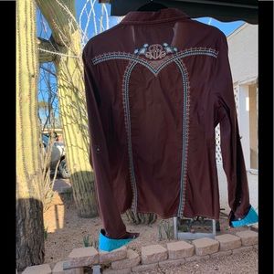 Roar Stretch Button Down Urban Western Wear